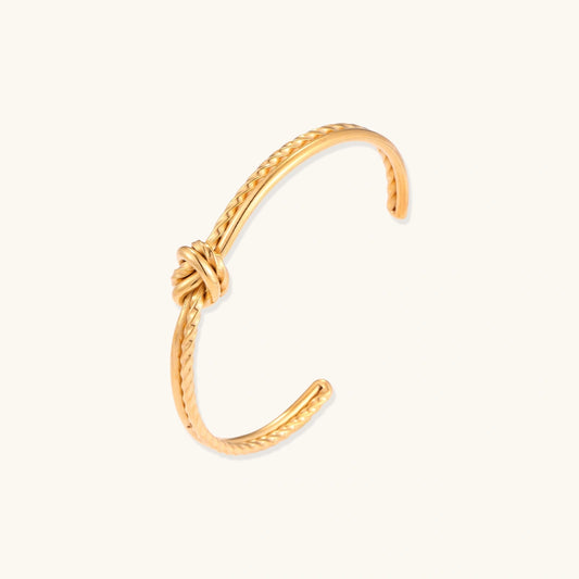 Golden Knot Cuff by Perlemor
