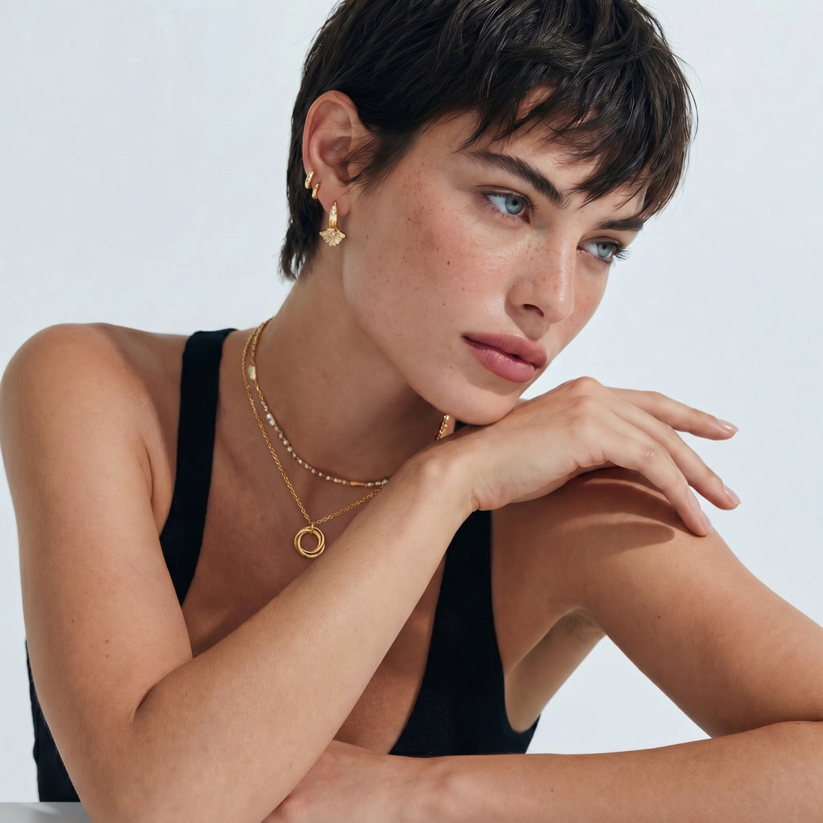Twisted Harmony Necklace by Perlemor