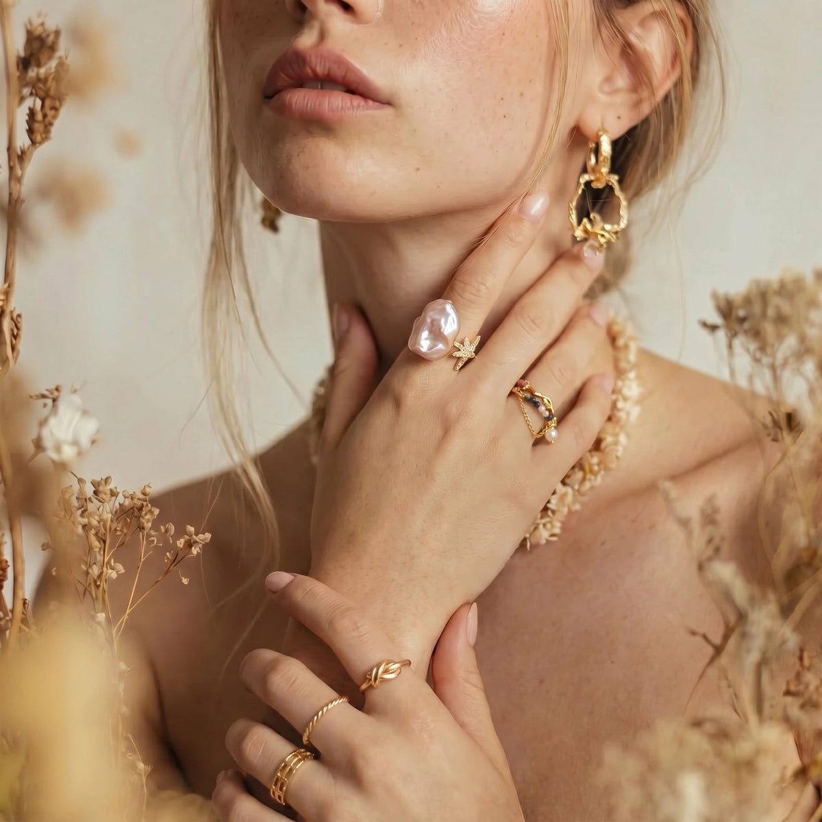 Starlit Pearl Dreams Ring by Perlemor