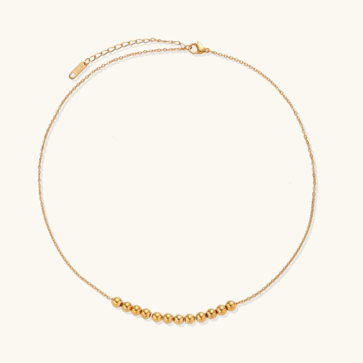Golden Sphere Necklace by Perlemor