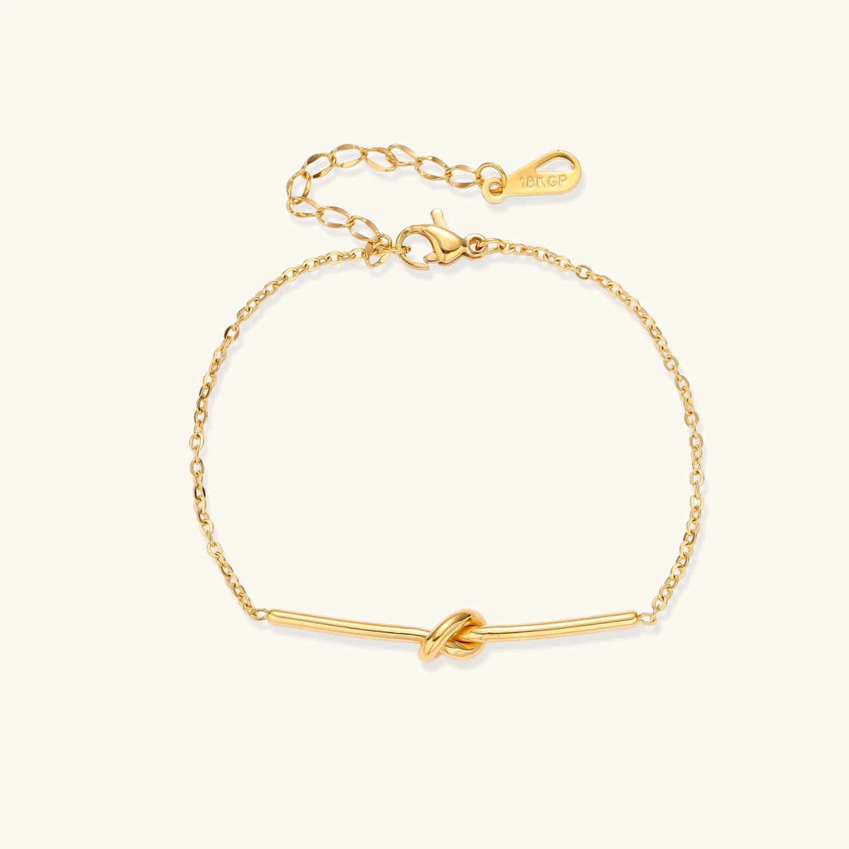 Twisted Knot Bar Bracelet by Perlemor