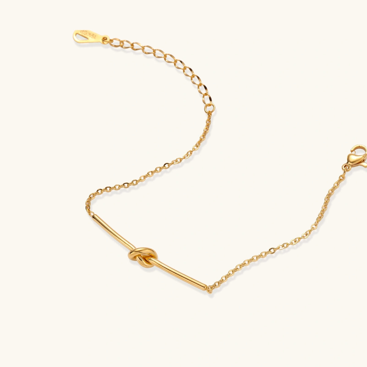 Twisted Knot Bar Bracelet by Perlemor