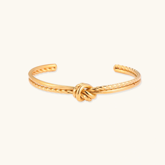 Golden Knot Cuff by Perlemor
