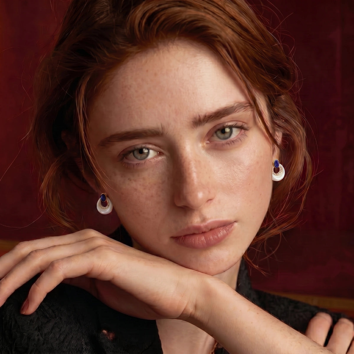 Celestial Teardrop Earrings | Perlemor